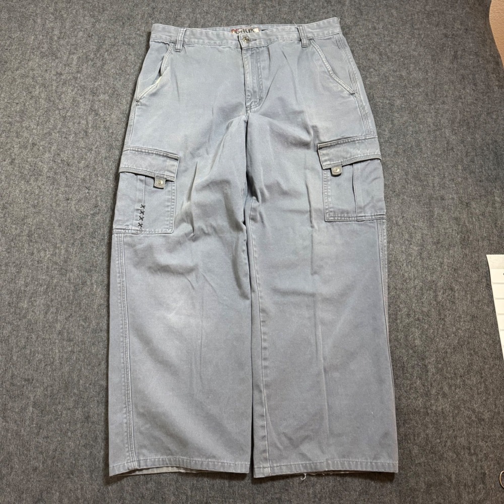 VTG Y2K Tony Hawk Mens Cargo Pants Baggy Skate Trousers 32x32 (32x25.5) RARE
